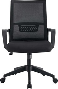 BF2965 Πολυθρόνα Γραφείου Ύφασμα Μαύρο Mesh   1τμχ