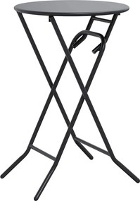 vidaXL Τραπέζι Κήπου Ανθρακί 50 x 50 x 72 cm Μέταλλο