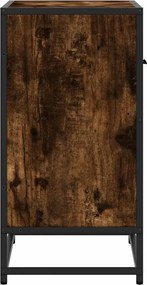 vidaXL Κομοδίνο καπνιστή βελανιδιά 60x31x60 cm