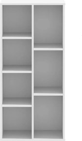 vidaXL Βιβλιοθήκη Λευκή 50x25x105 εκ. από Επεξεργασμένο Ξύλο