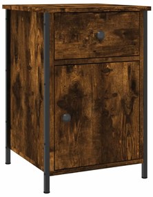 vidaXL Κομοδίνο Καπνιστή Δρυς 40x42x60 εκ. από Επεξεργασμένο Ξύλο