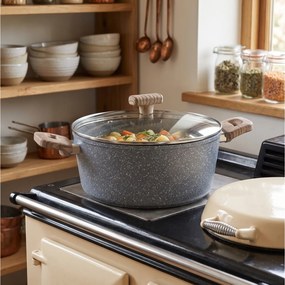 ΚΑΤΣΑΡΌΛΕΣ POT+LID FORGED ALU NATURE FIVE 28CM  111009A