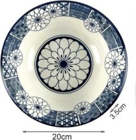 Πιάτο Φαγητού Κεραμικό 20cm SDS-20880