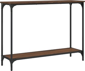 vidaXL Τραπέζι Κονσόλα Καφέ Δρυς 101x30,5x75 εκ. Επεξεργασμένο Ξύλο