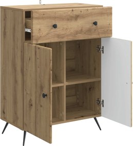 vidaXL Πλαϊνό γραφείο Artisan Δρυς 66 x 34,5 x 90 εκ