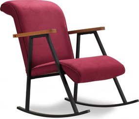 Κουνιστή Πολυθρόνα Κεραμιδί YOKA 86x64x96