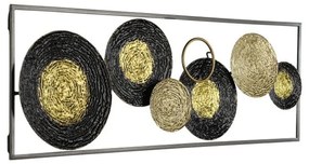 Διακοσμητικό Τοίχου Numazu 426008 31x90cm Black-Gold Eglo Steel