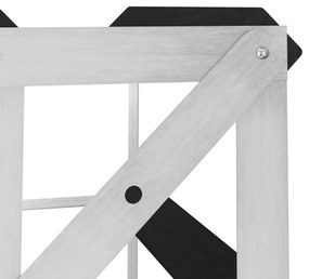 vidaXL Ραφιέρα/Σταντ Κρασιών για 20 Φιάλες Μαύρη Μασίφ Ξύλο Πεύκου