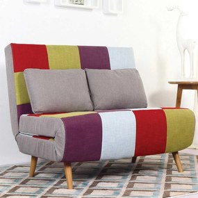 Καναπές Σάρα Patchwork 40-0014 120Χ89Χ88cm Fabric