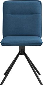 vidaXL Καρέκλες Τραπεζαρίας 4 τεμ. Μπλε Υφασμάτινες