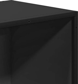 vidaXL Βιβλιοθήκη Μαύρη 40x35x170,5 εκ. από Μοριοσανίδα