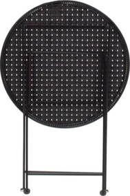 Τραπεζαρία Walen σετ 3τεμ μέταλλο μαύρο