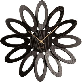 Ρολόι Τοίχου Fiore KA5891BK Φ40x4cm Black Karlsson Wood