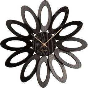 Ρολόι Τοίχου Fiore KA5891BK Φ40x4cm Black Karlsson Ξυλο