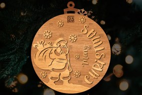 Σετ των 3 Intra απο ξύλο plywood 3mm-4mm πάχος Χριστουγεννιάτικο στολίδι αντίστροφης μέτρησης Δίασταση 8x8 cm INTRAFABR-107491970