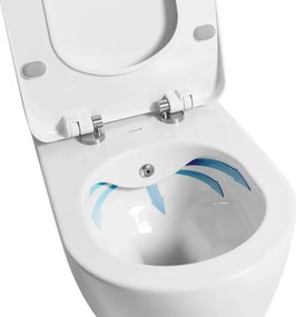 Creavit Free FE322 B Rimless - Κρεμαστή Λεκάνη με Μπιντέ