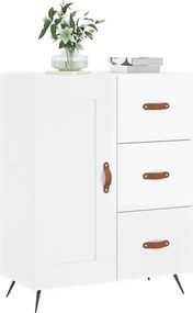 vidaXL Ντουλάπι Γυαλιστερό Λευκό 69,5x34x90 εκ. Επεξεργασμένο Ξύλο