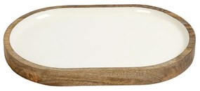 Δίσκος Διακόσμησης (30x20x2.5) Espiel Μάνγκο Λευκό AKB113