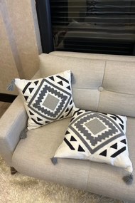Stewehome Σετ 2 τεμαχίων μαξιλαροθήκες με κέντημα 43x43 cm