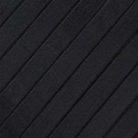 vidaXL Χαλί Ορθογώνιο Μαύρο 70 x 400 εκ. Μπαμπού