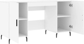 vidaXL Γραφείο Λευκό 140 x 50 x 75 εκ. από Επεξεργασμένο Ξύλο