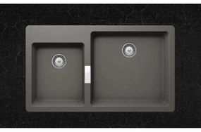 Schock Cristadur Mono 15290 Ένθετος Νεροχύτης 86x50cm Silverstone