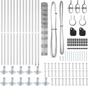 vidaXL Στύλος Περιφράξεων Γαλβανισμένο 25 x 1,2 μ Ατσάλι