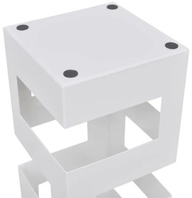 Ομπρελοθήκη / Μπαστουνοθήκη Τετράγωνη Λευκή 48,5 εκ. Ατσάλινη