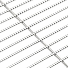 vidaXL BBQ Grill Grate Silver Ø43 εκ Ανοξείδωτο Χάλυβα