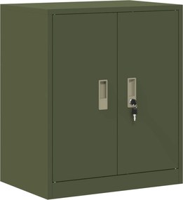vidaXL Ντουλάπι αποθήκευσης Ελιά Πράσινη 60 x 40 x 70 εκ. Ατσάλι