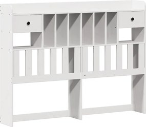 vidaXL Κρεβάτι Βιβλιοθήκη Χωρίς Στρώμα 140x200 εκ Μασίφ Ξύλο Πεύκο