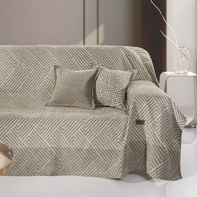 Ριχτάρι Goya Taupe Guy Laroche Two-seater 180x250cm Βαμβάκι-Ακρυλικό