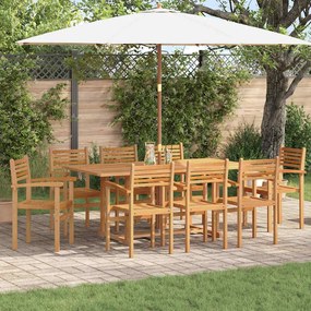 vidaXL Καρέκλες κήπου που σωριάζονται 8 pcs Καφέ 55.5 x 55.5 x 90 εκ.