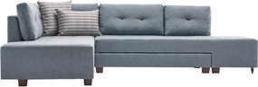 Corner Sofa-Bed Manama Corner Sofa Bed Left - Light Blue Light Blue