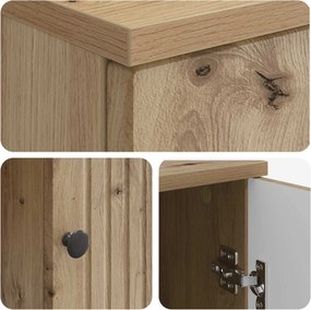 vidaXL Γραφείο Artisan Δρυς 142,5 x 50 x 75 εκ. Επεξεργασμένο Ξύλο