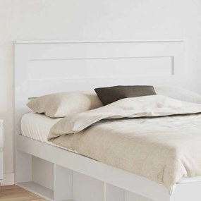 vidaXL Κεφαλάρι με κεφαλάρι Λευκό 140 cm Επεξεργασμένο ξύλο