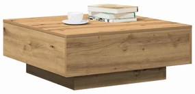 vidaXL Τραπεζάκι σαλονιού Artisan Oak 80 x 80 x 31 cm