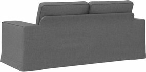 vidaXL Καναπές 140cm Σκούρο Γκρι Μέταλλο