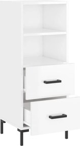 vidaXL Ντουλάπι Γυαλιστερό Λευκό 34,5x34x90 εκ. Επεξεργασμένο Ξύλο