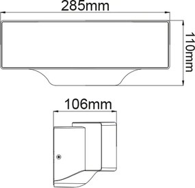 Απλίκα κήπου LED Grip Curve