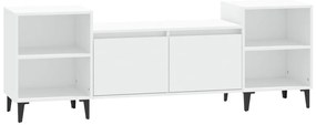 vidaXL Έπιπλο Τηλεόρασης Λευκό 160 x 35 x 55 εκ. Επεξεργασμένο Ξύλο