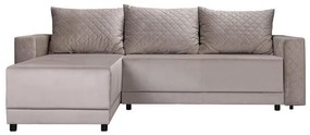 Γωνιακός Καναπές - Κρεβάτι LOTOS Καφέ 237x168x80εκ 237x168x80 εκ.