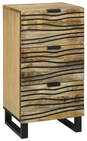 vidaXL Μπουφές - 40 x 33.5 x 75 εκ, φτιαγμένος από συμπαγές ξύλο μάνγκο.