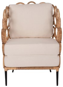 ΠΟΛΥΘΡΟΝΑ RINGER HM9341 ΑΠΟ RATTAN-ΜΕΤΑΛΛΟ ΦΥΣΙΚΟ ΧΡΩΜΑ 65x69x86Y εκ.