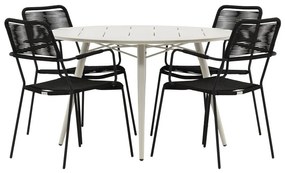 Σετ Τραπέζι και καρέκλες Dallas 3509, Μέταλλο, Μέταλλο, Σχοινί | Epipla1.gr