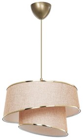 Φωτιστικό οροφής μονόφωτο PWL-1127 Ε27 μπεζ-καφέ-χρυσό Φ32.5x65εκ 32.5x32.5x31 εκ.