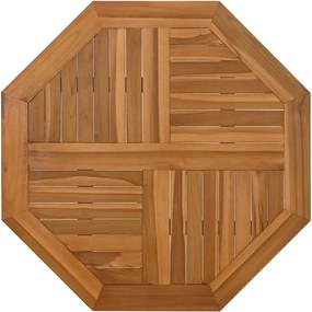 vidaXL Επιφάνεια Τραπεζιού Οκτάγωνη 80x80x2,5 εκ. Μασίφ Ξύλο Teak