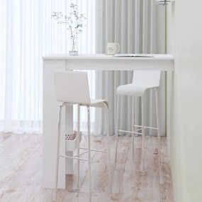Τραπέζι Μπαρ Τοίχου Λευκό 102x45x103,5 εκ. Επεξεργασμένο Ξύλο - Λευκό