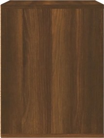 vidaXL Κομοδίνο Επιτοίχιο Καφέ Δρυς 50x36x47 εκ.