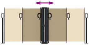 vidaXL Σκίαστρο Πλαϊνό Συρόμενο Μπεζ 100 x 600 εκ.